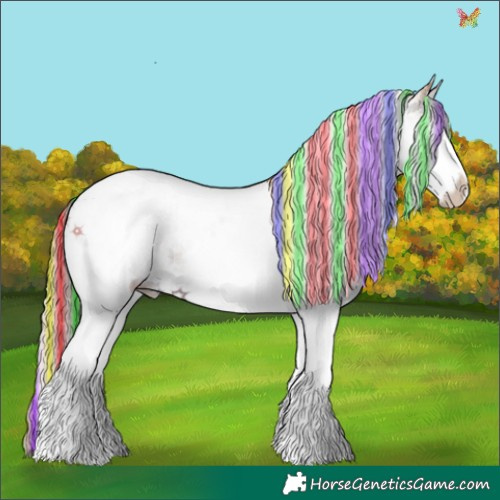 Horse Color:Painted Watercolor White Spotted Liver Chestnut Ice Splash Tobiano 