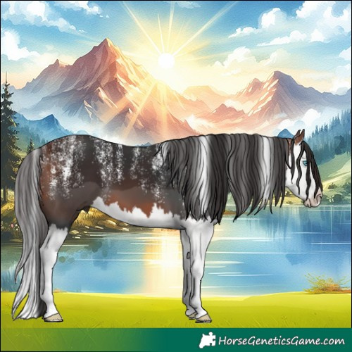 Horse Color:Powder White Bay Splash 