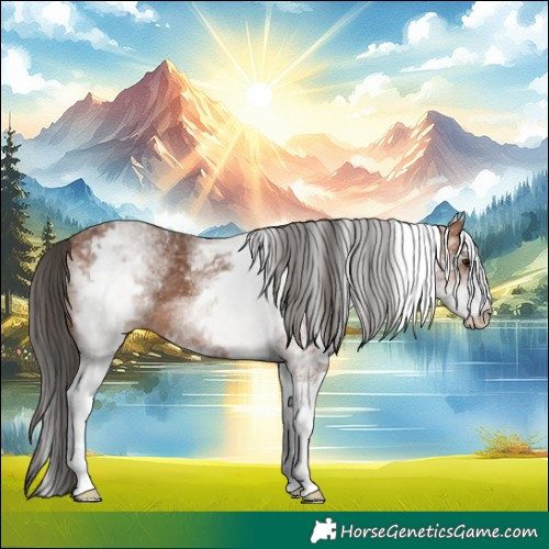 Horse Color:White Spotted Bay