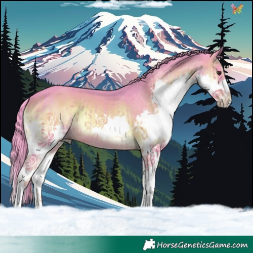 Horse Color:Watercolor Liver Red Onyx Splash