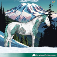 Horse Color:Watercolor Brown Ice Splash Tobiano