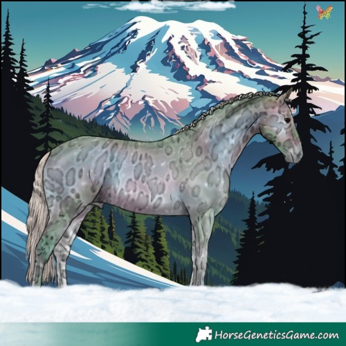 Horse Color:Watercolor Silver Brown Ice Onyx 
