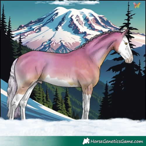 Horse Color:Watercolor Silver Sable Champagne Onyx Splash