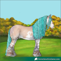 Horse Color:Painted Silver Amber Champagne Splash