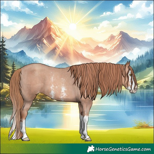Horse Color:Gold Champagne Sabino Splash Appaloosa 