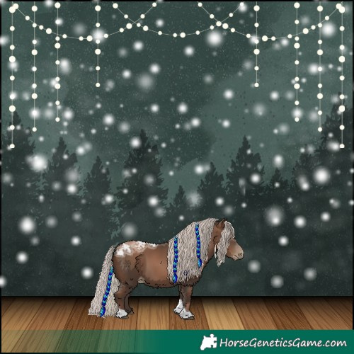 Horse Color:Gray Silver Black Ice Pearl Tobiano 