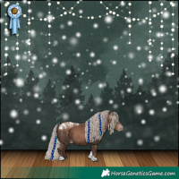Horse Color:Gray Silver Black Ice Pearl Tobiano 