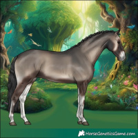 Horse Color:Blue Onyx Rabicano 