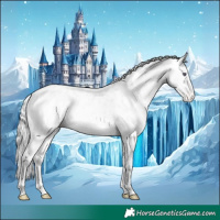 Horse Color:Perlino Chinchilla Dun Near Leopard 