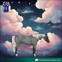 Horse Color:Liver Red Roan Mushroom 