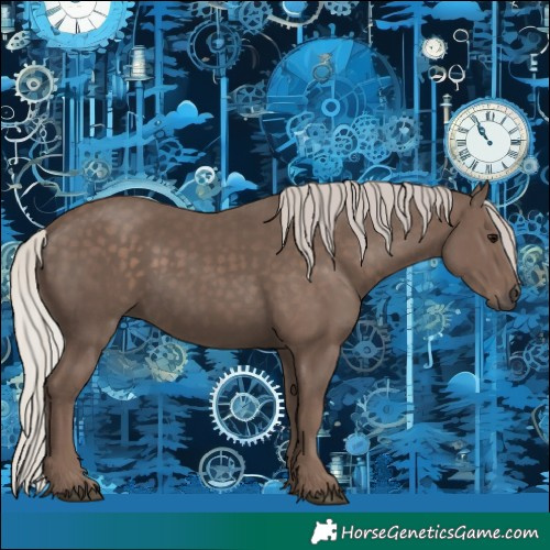 Horse Color:Silver Black 