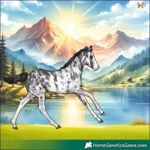 Horse Color:Smoky Black Sabino 