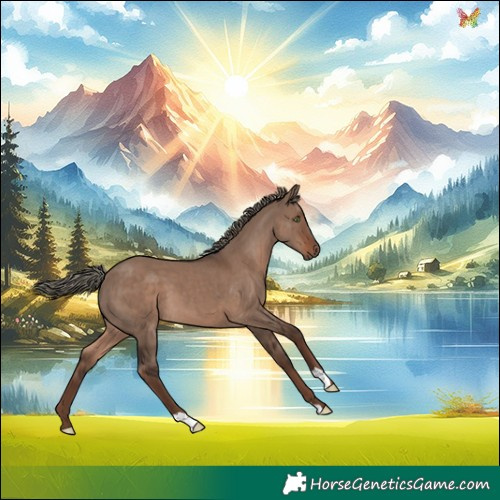 Horse Color:Liver Red Dun Mushroom 