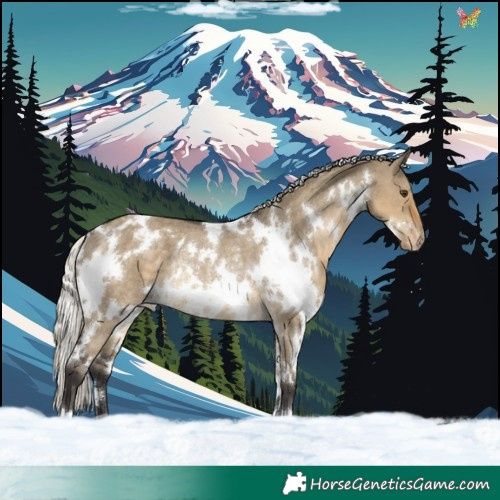 Horse Color:White Spotted Silver Smoky Grullo Appaloosa Rabicano