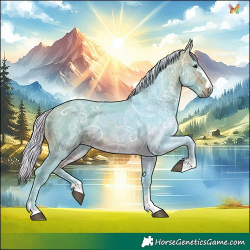Horse Color:Watercolor Silver Brown Ice 