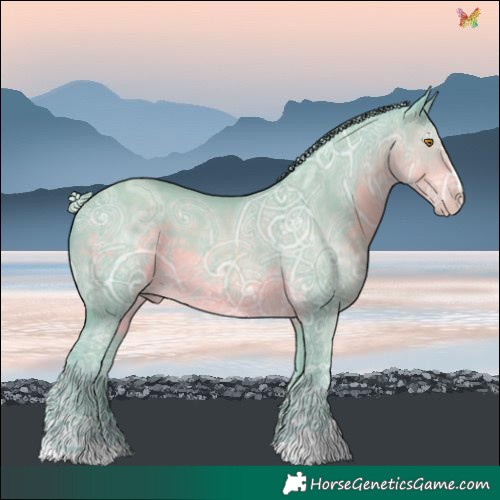 Horse Color:Watercolor Silver Classic Cream Champagne Ice 