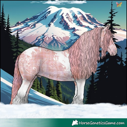Horse Color:Watercolor Plaid  Chestnut Ice Tobiano 