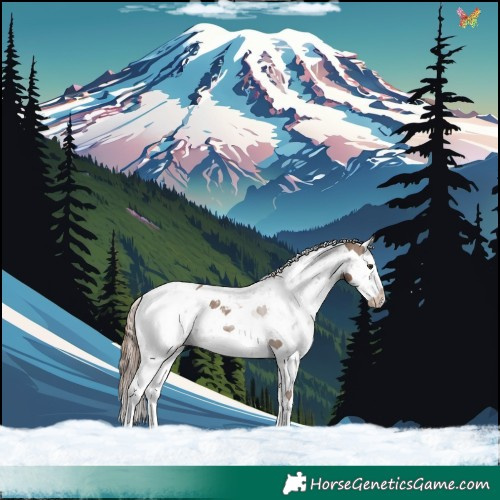 Horse Color:Liver Red Dun Sabino Splash Blanket Rabicano