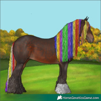 Horse Color:Painted Silver Brown