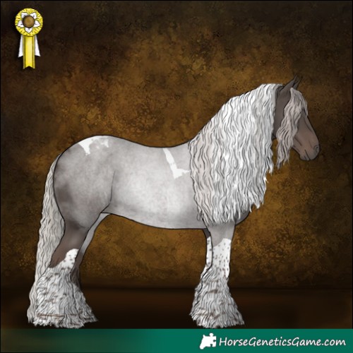 Horse Color:Silver Black Tobiano 