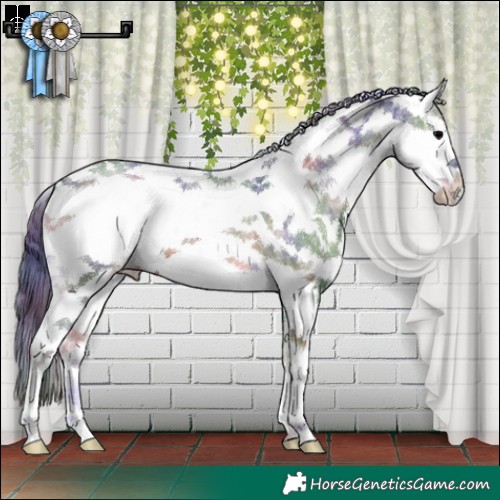 Horse Color:Nacre Blue Onyx Ice Sabino Splash