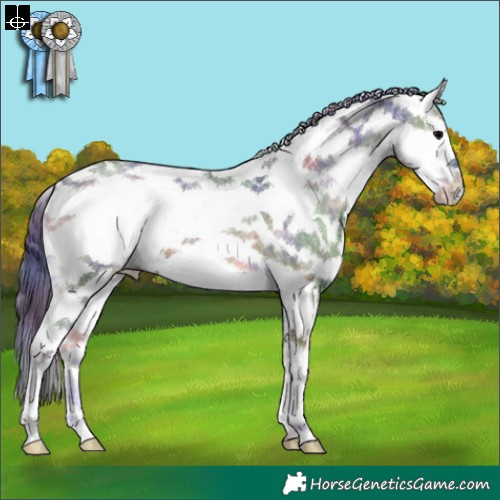 Horse Color:Nacre Blue Onyx Ice Sabino Splash 
