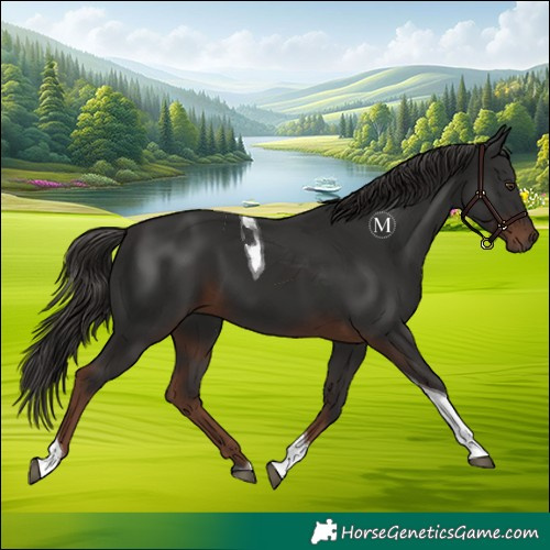 Horse Color:Liver Chestnut Tobiano 
