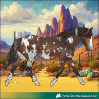 Horse Color:White Spotted Bay 