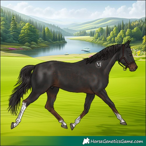 Horse Color:Liver Chestnut Tobiano