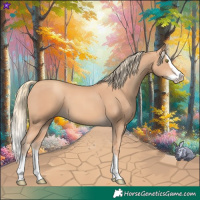 Horse Color:Gold Champagne Splash 