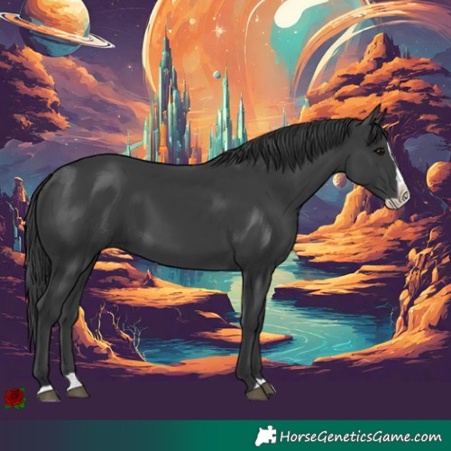 Horse Color:Black Splash
