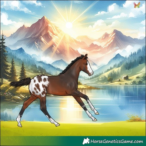 Horse Color:Bay Appaloosa