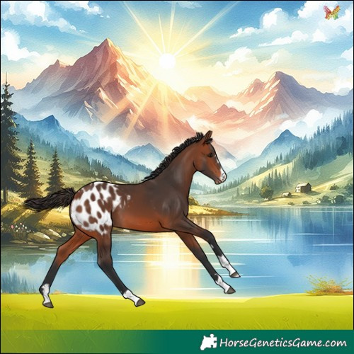 Horse Color:Bay Appaloosa 