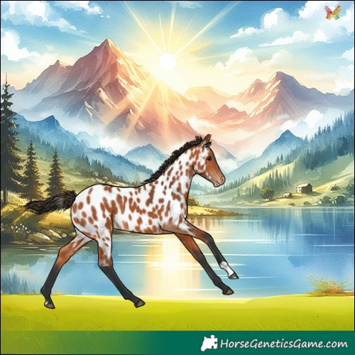 Horse Color:Bay Appaloosa