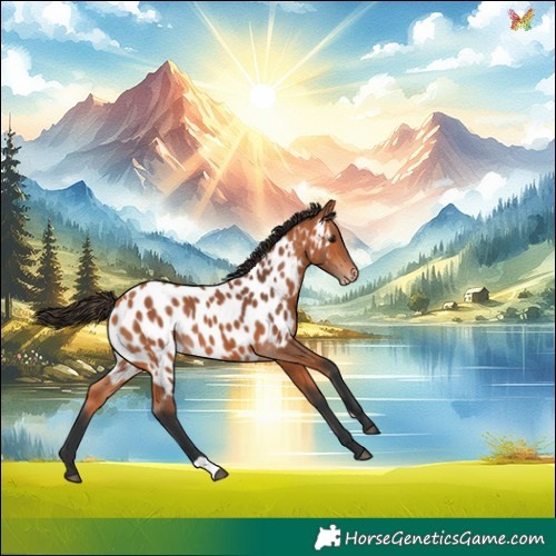 Horse Color:Bay Appaloosa