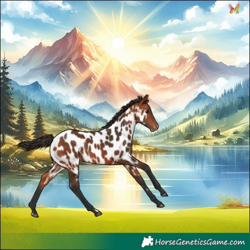 Horse Color:Bay Appaloosa