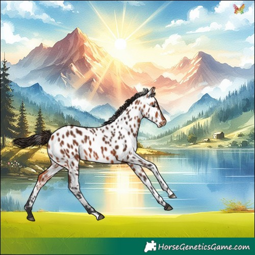 Horse Color:Bay Appaloosa