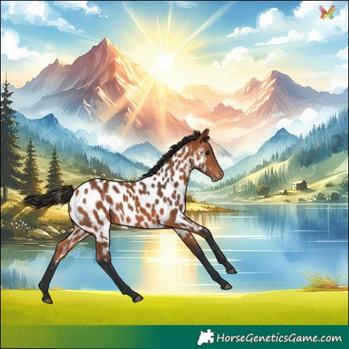 Horse Color:Bay Appaloosa 