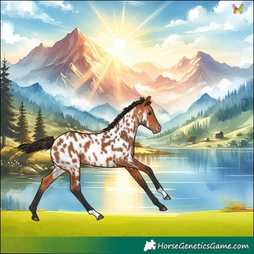 Horse Color:Bay Appaloosa 