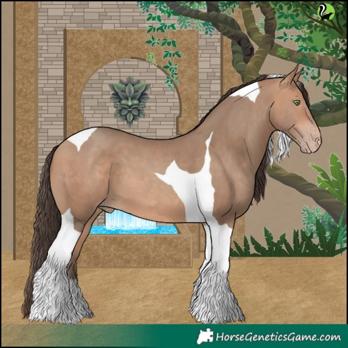 Horse Color:Amber Champagne Tobiano 