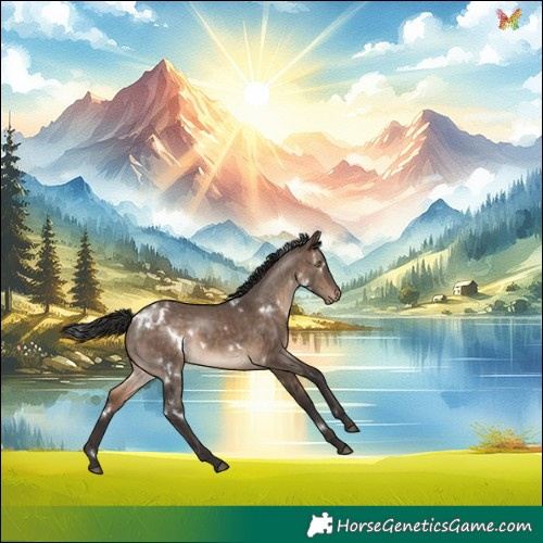 Horse Color:White Spotted Brown Dun Appaloosa Rabicano