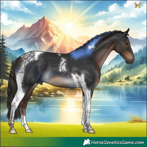 Horse Color:Liver Chestnut Tobiano