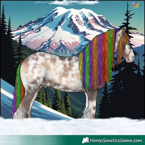 Horse Color:Painted Liver Red Onyx Ice