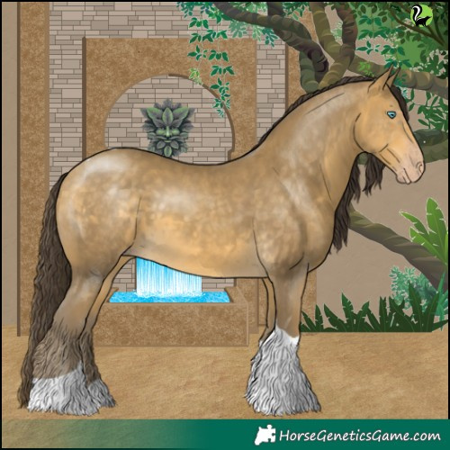 Horse Color:Sable Cream Champagne Tobiano 