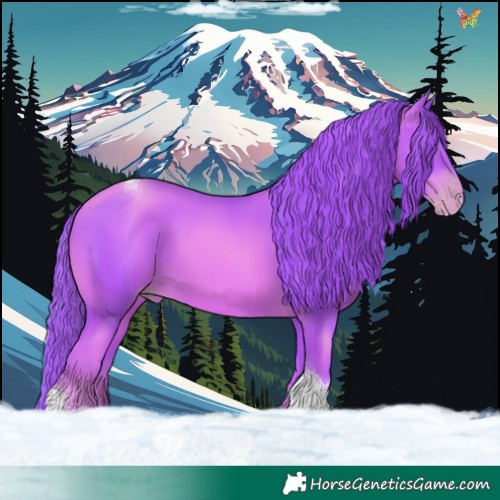 Horse Color:Watercolor Gold Champagne Tobiano 