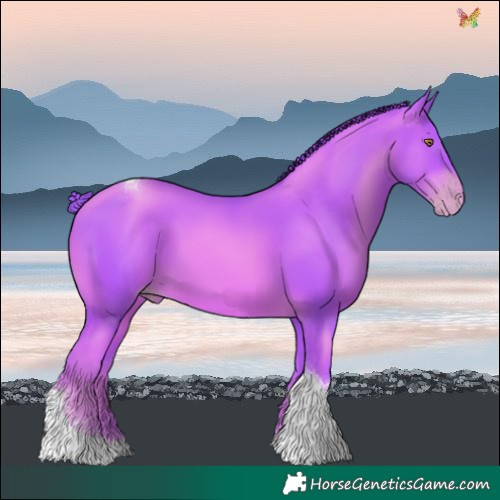 Horse Color:Watercolor Gold Champagne Tobiano 