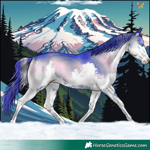 Horse Color:Watercolor Liver Red Onyx Splash