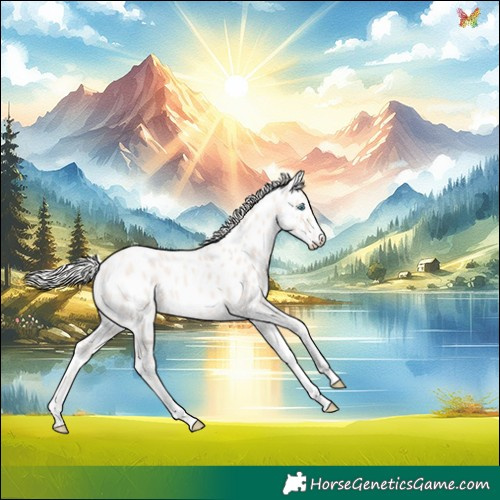 Horse Color:Cremello Sabino Tobiano Appaloosa 