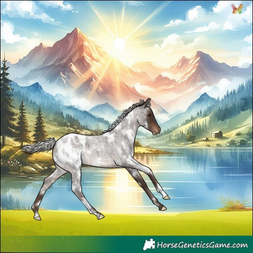 Horse Color:White Spotted Silver Bay Roan Appaloosa 