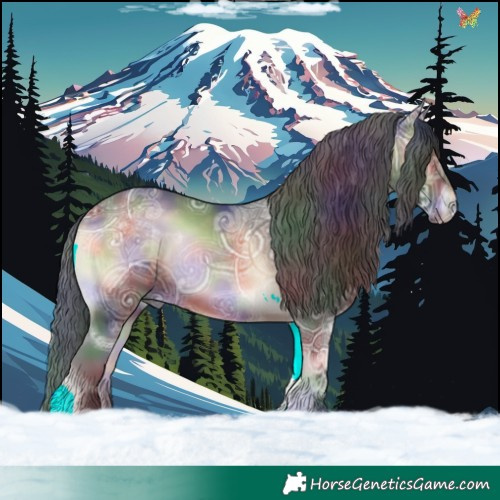 Horse Color:Nacre Brown Ice Onyx